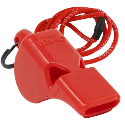 Fox 40 Mini whistle + Break-a-way lanyard