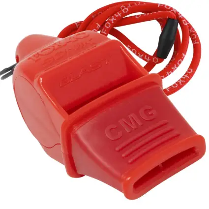 Fox 40 Sonik Blast CMG whistle + Break-a-way lanyard